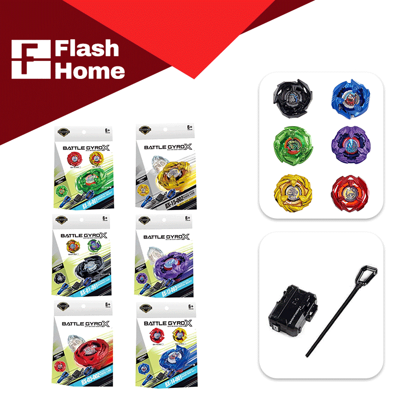 ลูกข่าง BATTLE GYRO Xของเล่นเด็ก สำหรับผู้เริ่มต้นของเล่นต่อสู้โลหะ ลูกข่างหมุน ชุดลูกข่าง Top ของขวัญวันเกิด