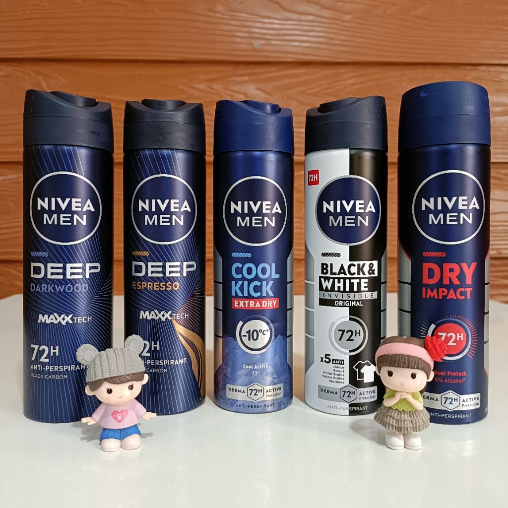 นีเวีย เมน สเปรย์ ผลิตภัณฑ์ลดเหงื่อและระงับกลิ่นกาย 150 มล. NIVEA Men Spray 150 ml
