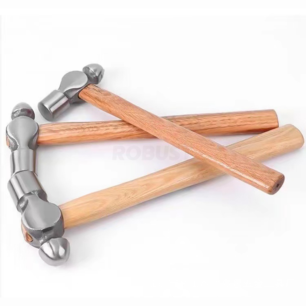 ค้อนหัวกลมด้ามไม้ หัวเหล็กกล้าคาร์บอน Ball-peen hammer