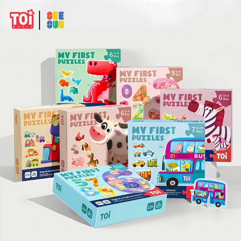 TOi จิ๊กซอว์ชิ้นใหญ่จับถนัดสำหรับเด็กเล็ก My First Puzzle ของเล่นเด็กเสริมพัฒนาการ 2 ขวบขึ้นไป