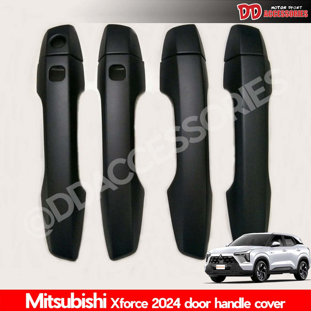 ครอบมือดึง ครอบมือจับ Mitsubishi Xforce 2024 2025 2026 4ชิ้น งานไทย สีดำ A