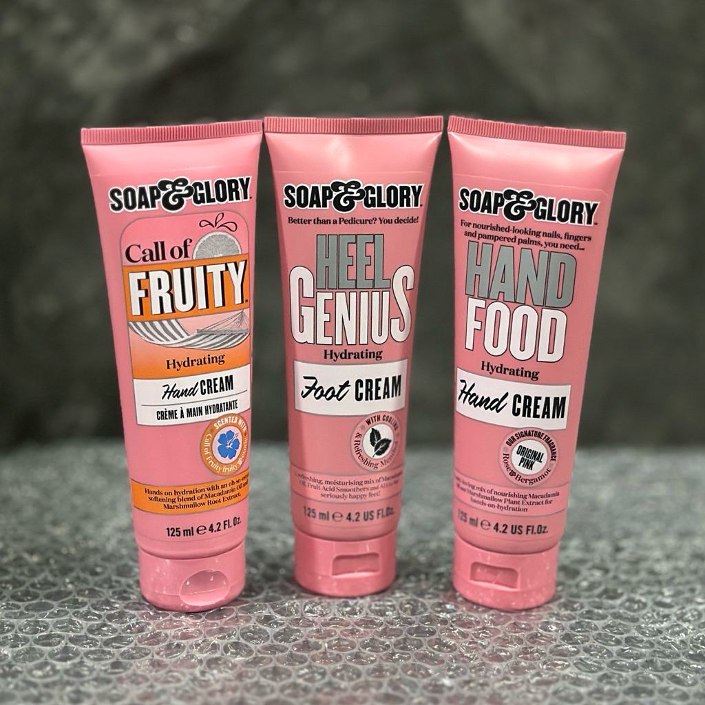 โซพ แอนด์ กลอรี่ Soap&Glory Heel Genius Foot Cream ครีมบำรุงเท้า / Soap&Glory Hand Food 125ml ครีมบำรุงผิวมือ