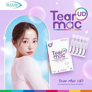Tear Mac UD น้ำตาเทียมรายวัน ความชุ่มชื้นสูง ไม่มีสารกันเสีย มีฝาปิดใช้ต่อได้ (1กล่องมี 30หลอด)