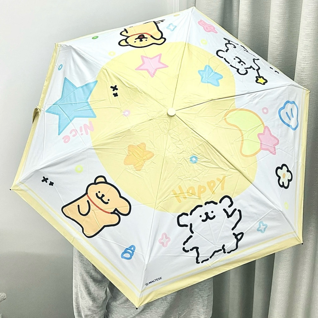 ร่ม Sunny Maltese มอลทีส น้ำหนักเบา ร่มพับ น่ารัก คุณภาพดี ร่มกันยูวี ร่มมินิ umbrella ร่มน่ารัก 48013 ราคา ถูกที่สุด ดีลบีเคเค แกลเลอรีภาพที่ 7