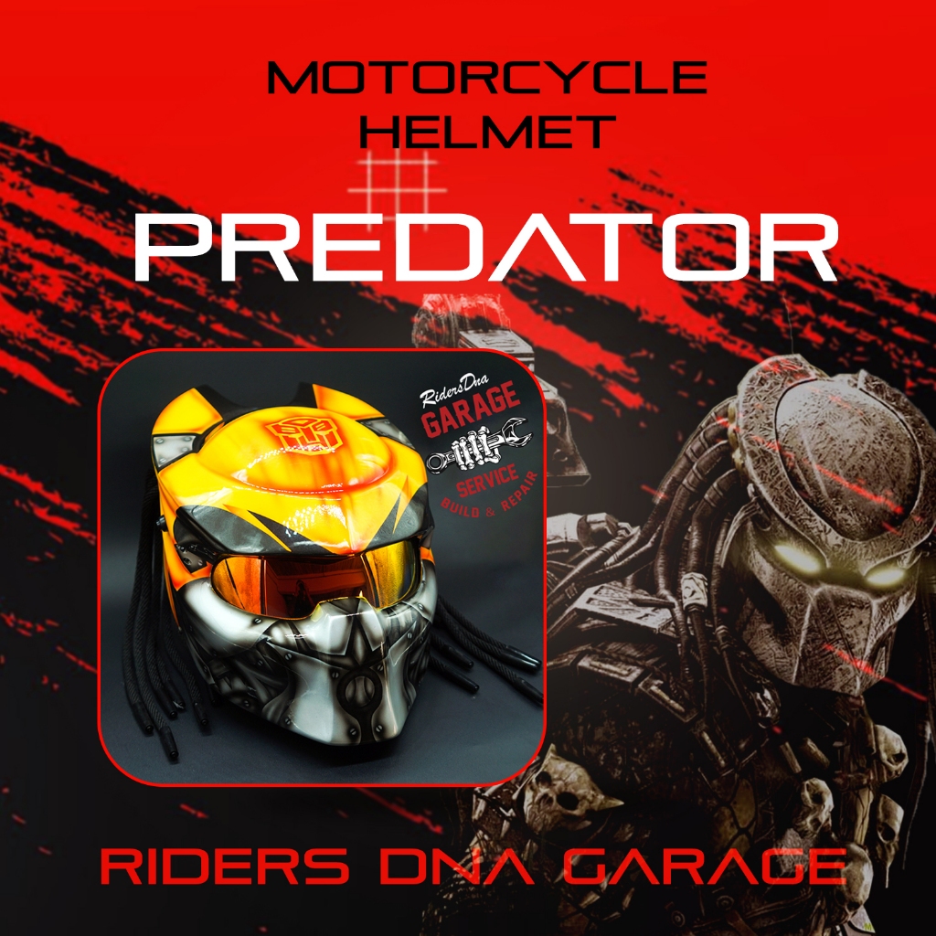 Predator Helmet หมวกกันน๊อค Predator Hand Made