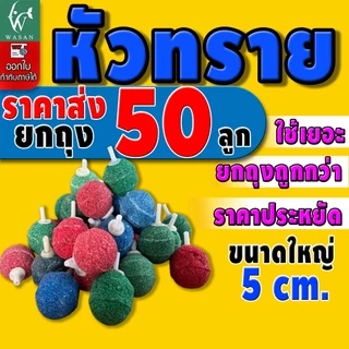 หัวทราย หัวออกซิเจน ขนาด 2.5 - 6.5 cm เพิ่มออกซิเจนในตู้ปลา (ยกถุง)