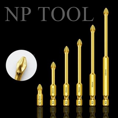 NP-544 Crazsl 1pc Hardness Cross ไขควงแม่เหล็กบิต Anti-Slip สําหรับไขควงกระแทก