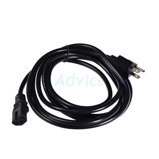 สายไฟเอซี (AC Power) 3x1.0mm ความยาว 1.8เมตร / 3เมตร / 5เมตร / 10 เมตร สำหรับคอมพิวเตอร์และเครื่องใช้ไฟฟ้า (Black)