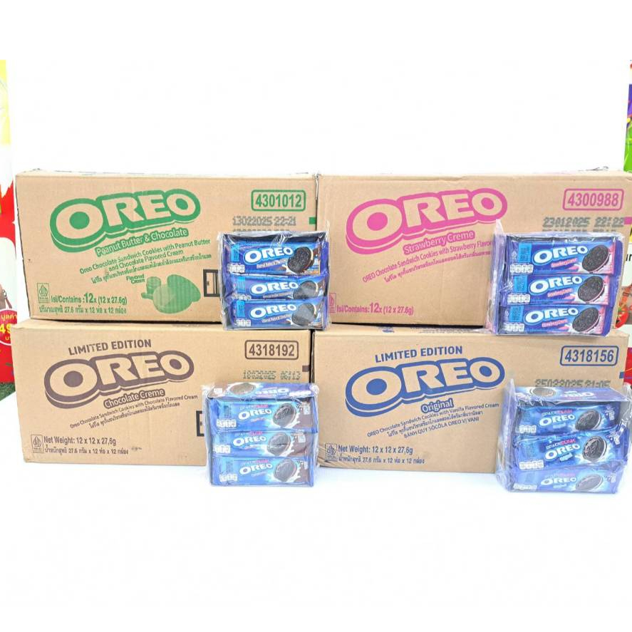 (OREO) *ยกลัง12 แพ็ค* โอรีโอ้ คุกกี้แซนวิชรสช็อคโกแลต(จำกัด1ออร์เดอร์ต่อ1 บิล)