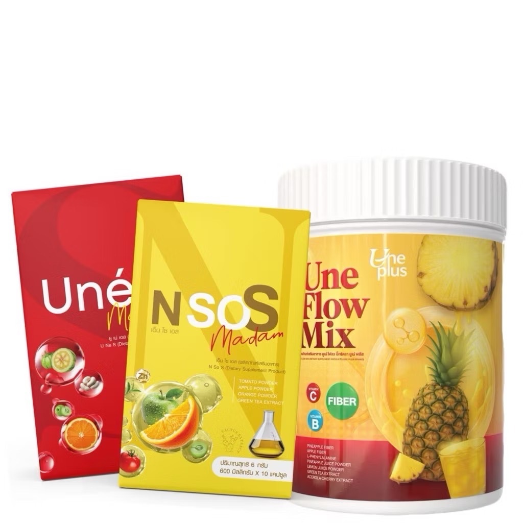 ยูเน่เอส N SOS UNE'S ผลิตภัณฑ์เสริมอาหารยูเน่โฟลวมิ๊ก 1กระปุก150กรัมพร้อมส่ง (มีตัวเลือกในรายการ)