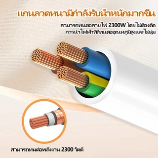 🔥COD💥แถบซ็อกเก็ตสีใหม่เสียบเข้ากับรางปลั๊กไฟ 2300Wแผ่นแทรกตําแหน่งหลายรูสวิตช์อิสระ พอร์ตชาร์จ USB หลายพอร์ตรางปลั๊กไฟ