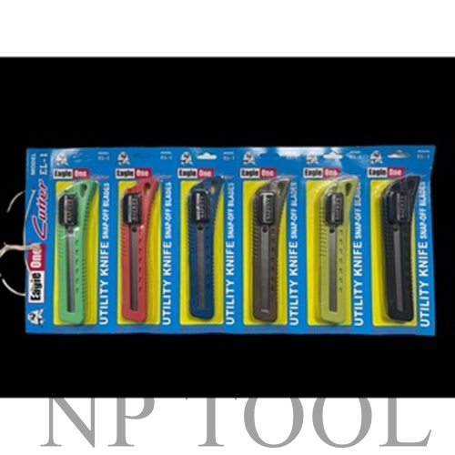 NP-466 Eagle one คัตเตอร์ใหญ่ คัทเตอร์ เกรด ABS ตกไม่แตก ใบมีด ผลิตจากเหล็กคาร์บอนสูง High Carbon Steel  คละสี