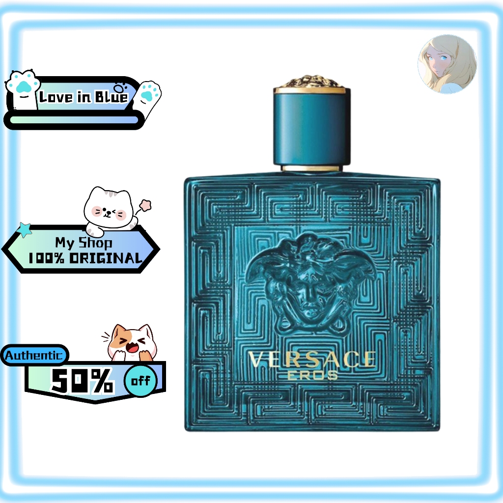 🩵Versace Eros Pour Homme EDT 100ml /Versace Bright Crystal EDT 90ml