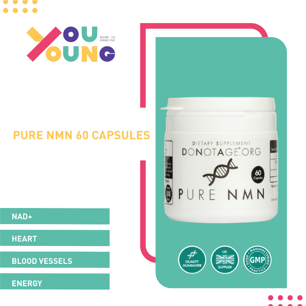 DoNotAge Pure NMN 30/60 Capsules ช่วยเพิ่มระดับ NAD+ ในร่างกาย