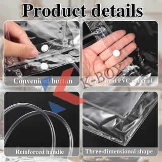 【K-BOX】ถุงของขวัญ PVC ใส แบบหูหิ้ว กันน้ำ100%+กันรอย ใช้แต่งงาน/วันเกิด/งานวัด ✨🎁 #ถุงแพ็คเกจจิ้งพรีเมียม