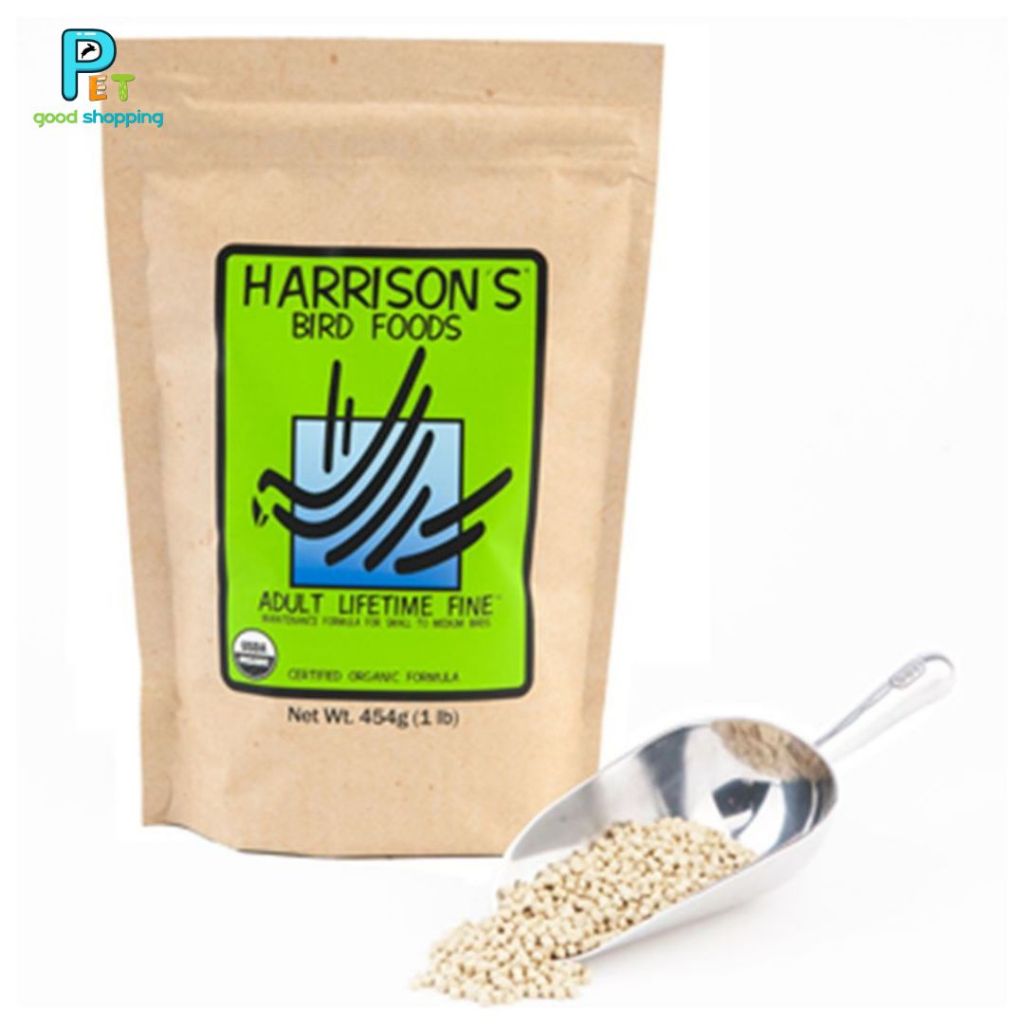 อาหารนกแฮริสัน HARRISON ADULT LIFETIME FINE 454 กรัม