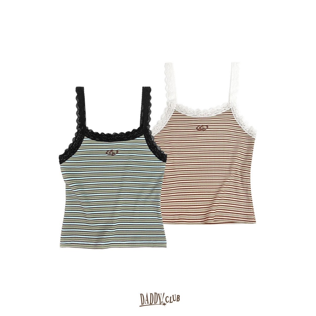 DADDYCLUB | Abbott Tank Top เสื้อสายเดี่ยว ลายทาง สุดน่ารัก