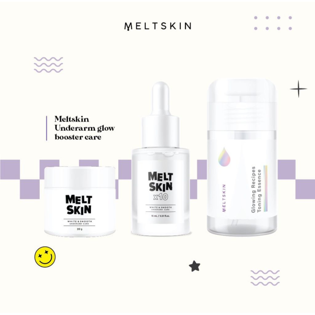 Set 3 ชิ้น Meltskin white & smooting บำรุงรักแร้ขาว