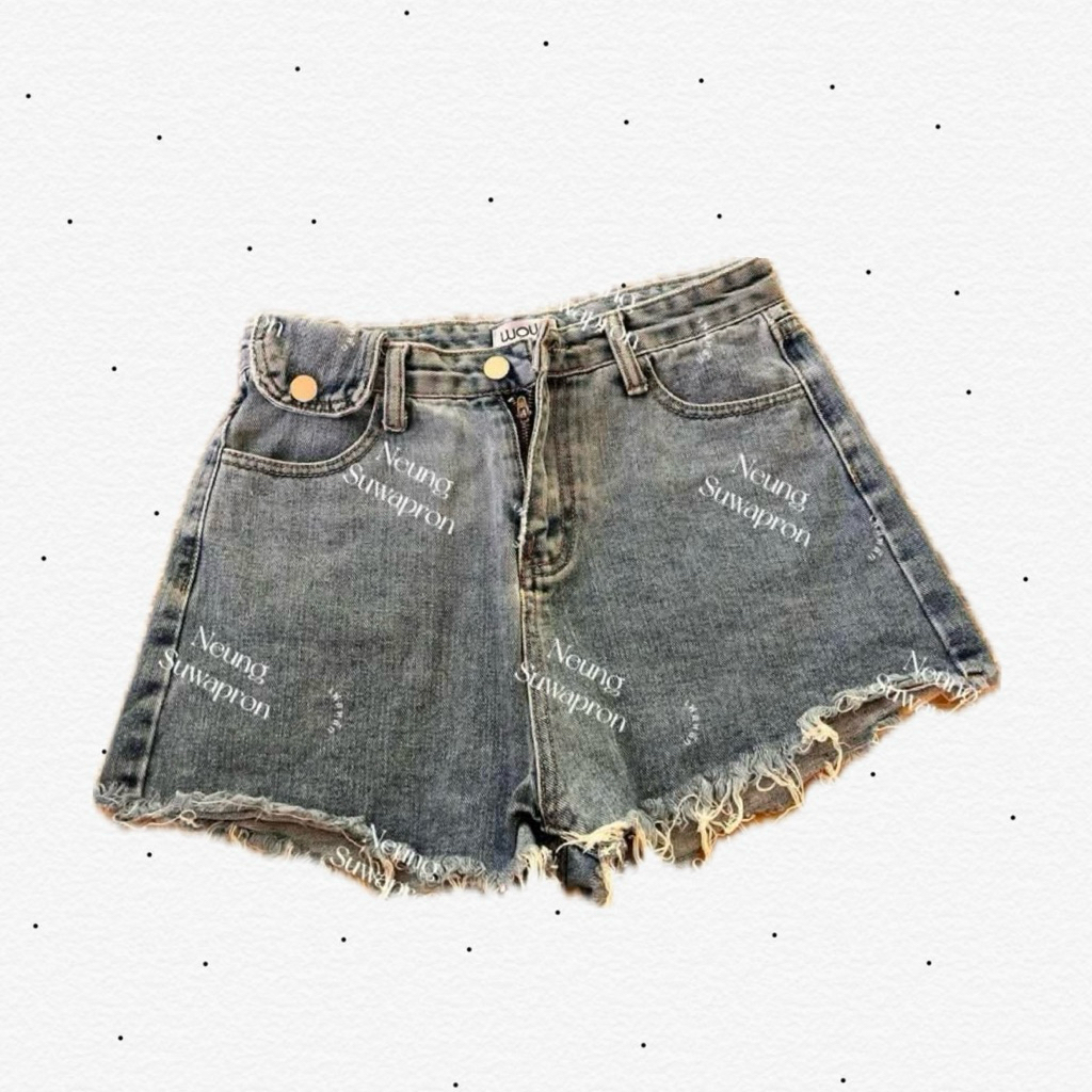 กางเกงขาสั้น ยีนส์ ป้าย WOW