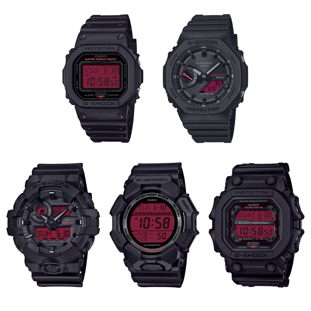 Casio G-Shock นาฬิกาข้อมือ รุ่น DW-5600BBR-1,GX-56BBR-1,GD-010BBR-1,GA-700BBR-1A,GA-B2100BBR-1A