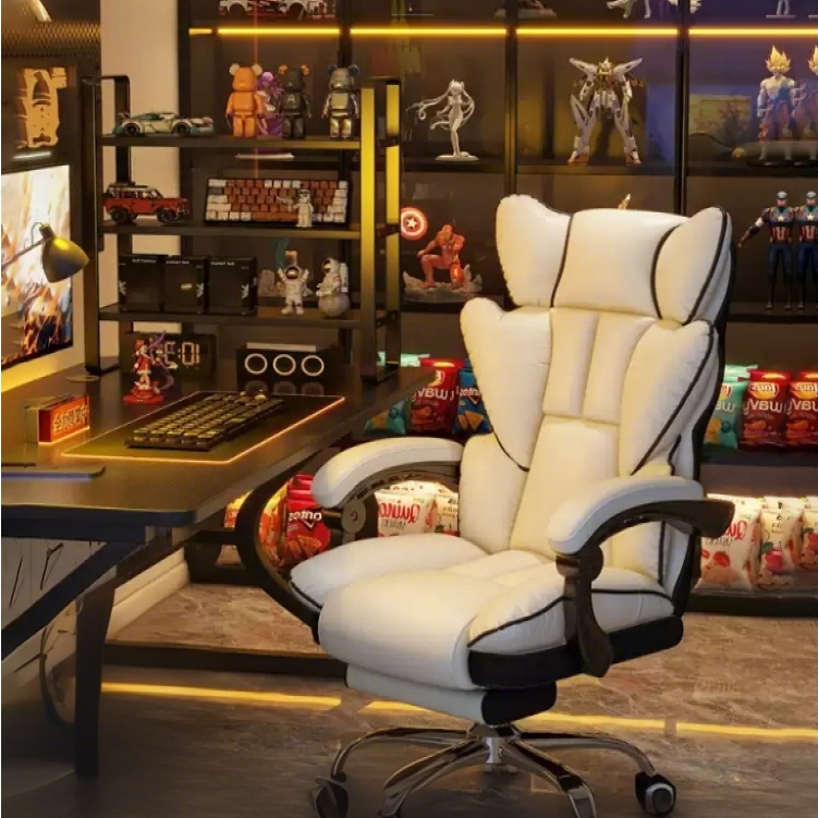 F&G เก้าอี้ office chair เก้าอี้คอมพิวเตอร์ เก้าอี้นั่งทำงาน นอนได้ ปรับความสูงได้ หมุนได้ 360 องศา