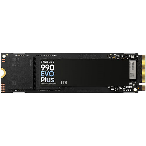 Samsung 1TB 990 EVO Plus NVMe PCIe Gen 5x2 SSD M.2 2280 (MZ-V9S1T0BW)