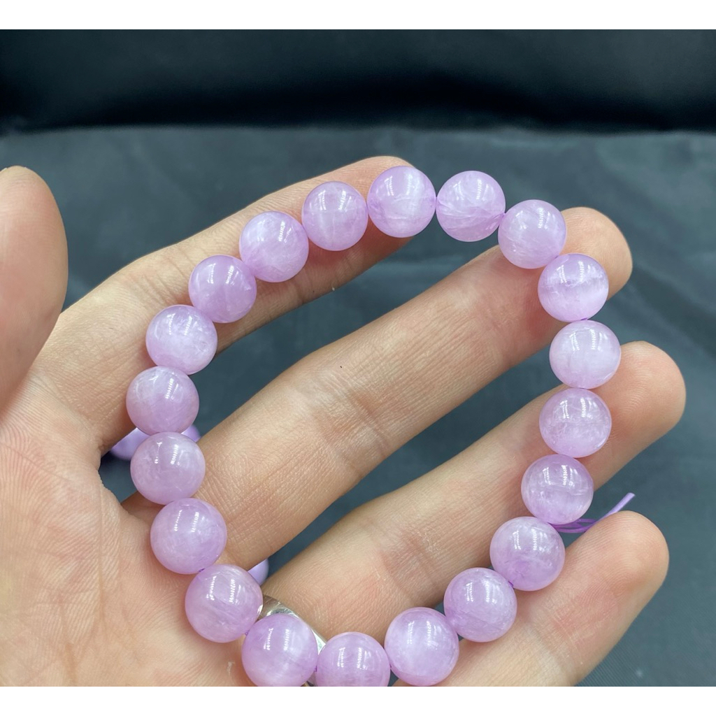 top quality kunzite 12 mm beads bracelet