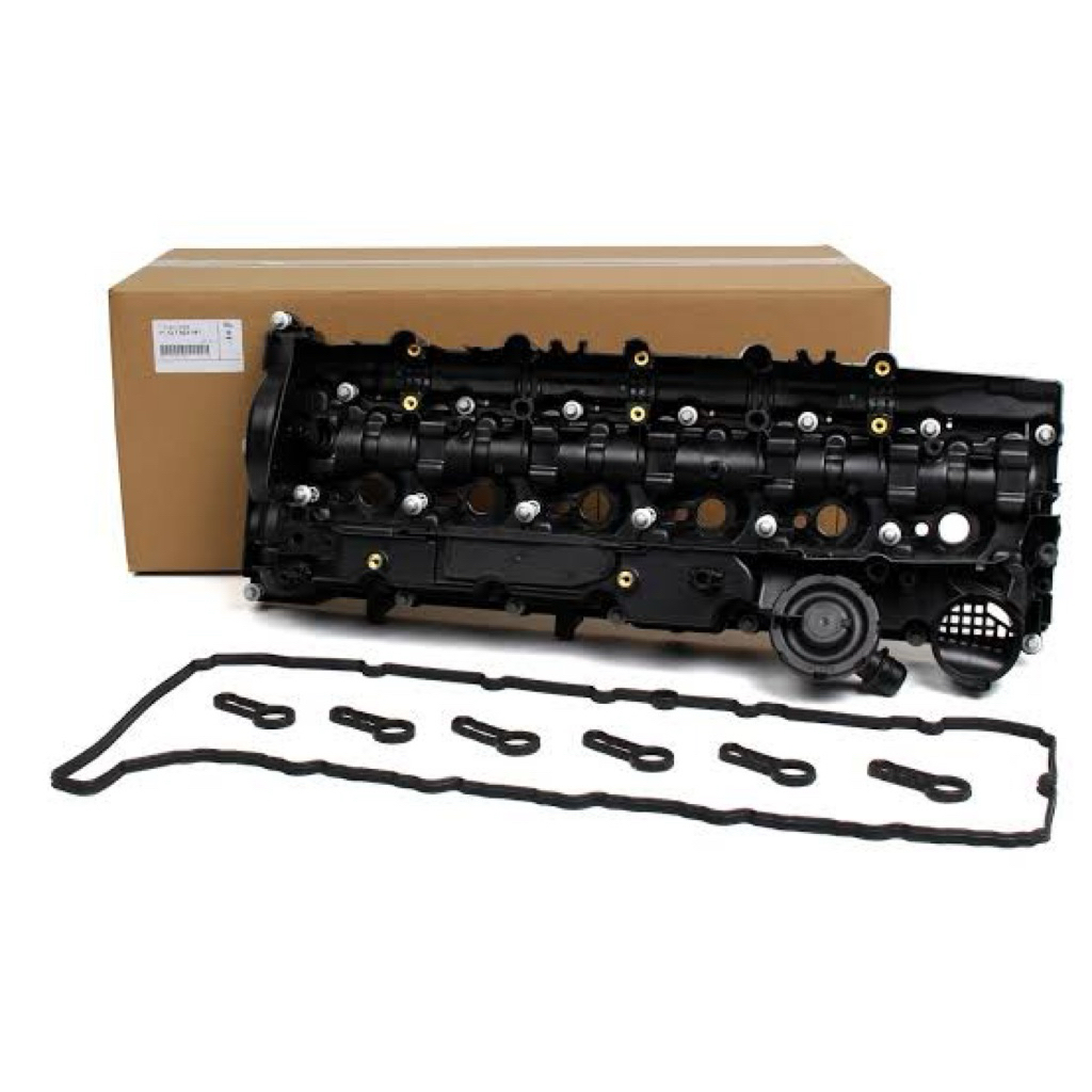 ฝาครอบวาล์ว BMW N57 6สูบ ดีเซล. BMW 3 4 5 7 X SERIES N57 ENGINE CYLINDER HEAD VALVE COVER 1112782318