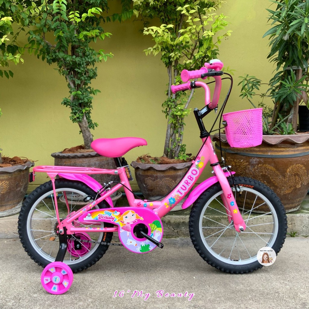 🔥ล้ออลูมิเนียม🔥 จักรยานเด็ก 16นิ้ว MY BEAUTY // UNICORN แบรนด์ TURBO ม้ายูนิคอร์น จักรยานเทอร์โบ