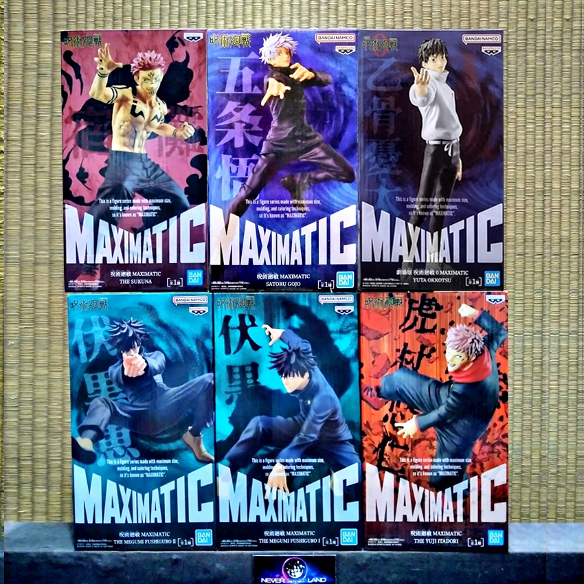 BANDAI BANPRESTO FIGURE: JUJUTSU KAISEN / มหาเวทย์ผนึกมาร - MAXIMATIC - YUJI / ยูจิ - MEGUMI / เมกุมิ - SUKUNA / สุคุนะ