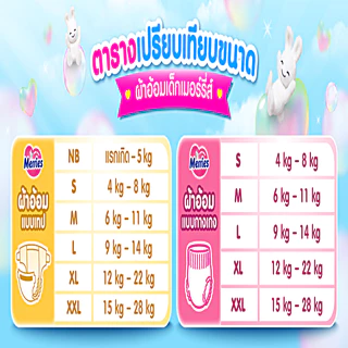 MERRIES เมอร์รี่ส์ กางเกงผ้าอ้อมเด็ก (ญี่ปุ่น)