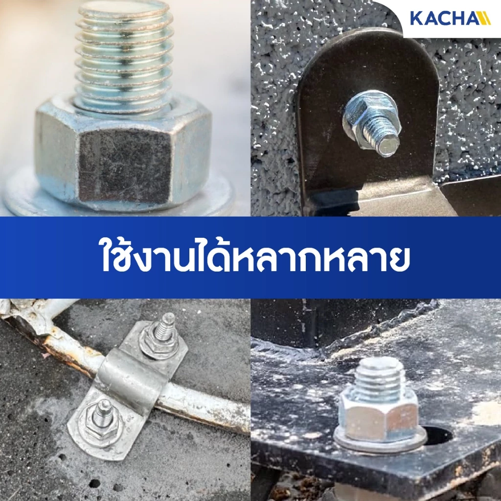KACHA พุกสแตนเลส 304 แหวนอีแปะ สปริง M6 M8 M10 Anchor Bolt GB22795 thumbnail 7