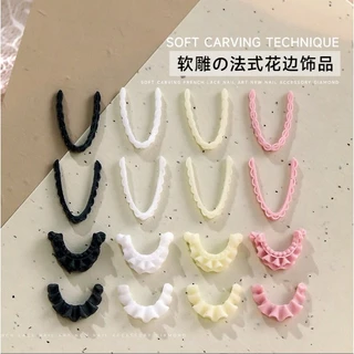 XL2.[หนึ่งถุงมี 20 ชิ้น] อะไหล่เรซิ่นรูปโค้ง แบบนิ่ม โค้งงอสะดวก สำหรับตกแต่งเล็บ พร้อมส่งจากไทย งานน่ารักค่ะ