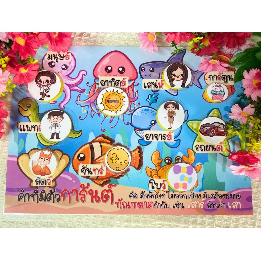สื่อการสอนภาษาไทย คำที่มีตัวการันต์