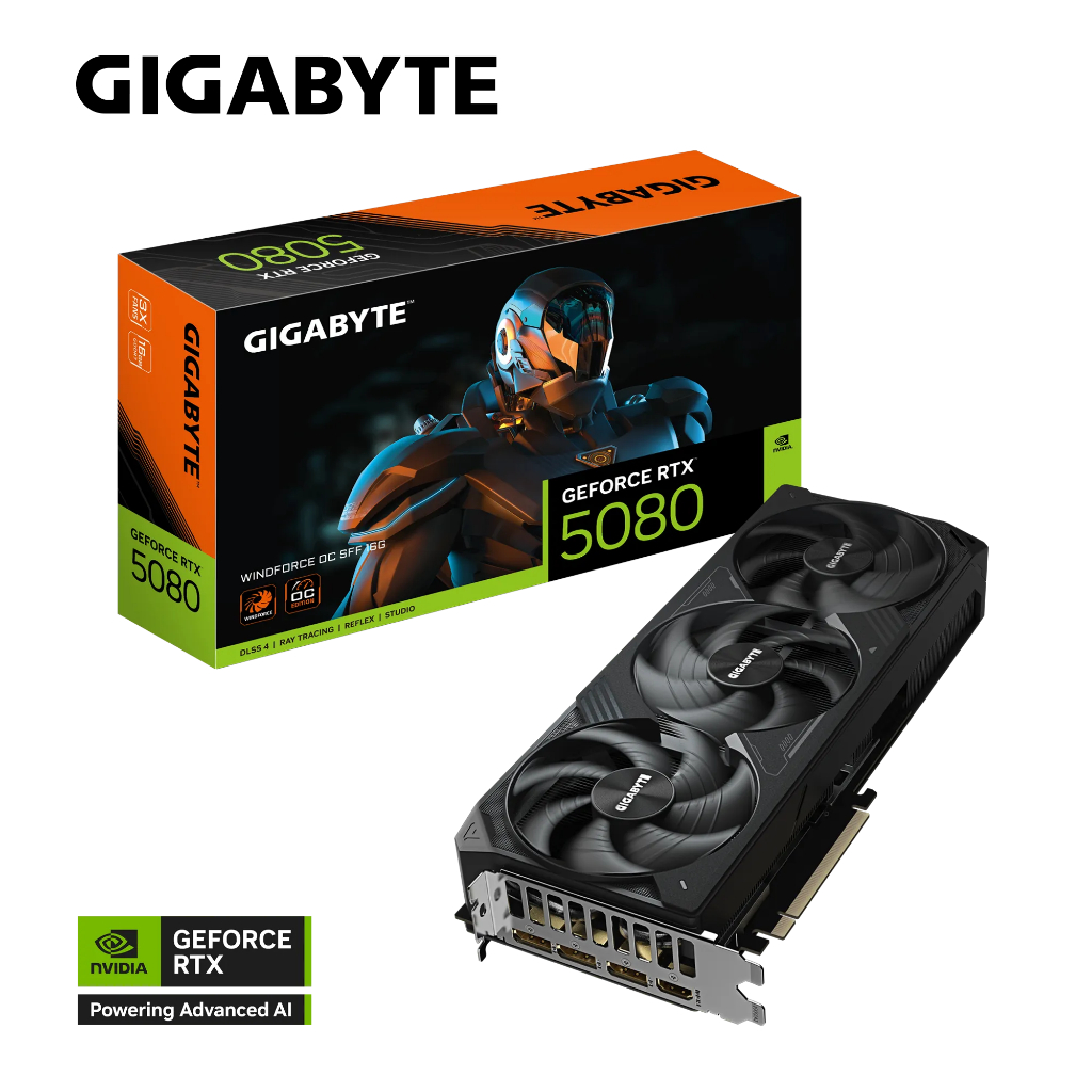 GBT GF RTX 5080 GAMING OC 16G (Rev1.0)	GV-N5080GAMOC-16GD