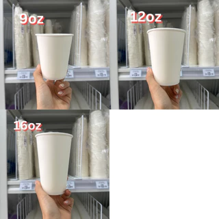 [50ใบ] แก้วชิม/แก้วกระดาษ ขนาด 1oz 1.5oz 3oz 4oz 7oz 9oz 12oz 16oz
