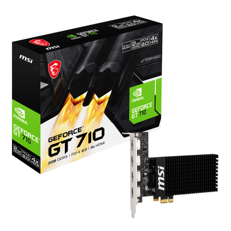 VGA MSI GEFORCE GT 710 2GD3H 4HDMI - 2GB DDR3