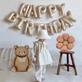( ร้านไทยส่งไว ส่งทุกวัน) เซตลูกโป่งวันเกิด ลูกโป่ง happy birthday ป้ายวันเกิด