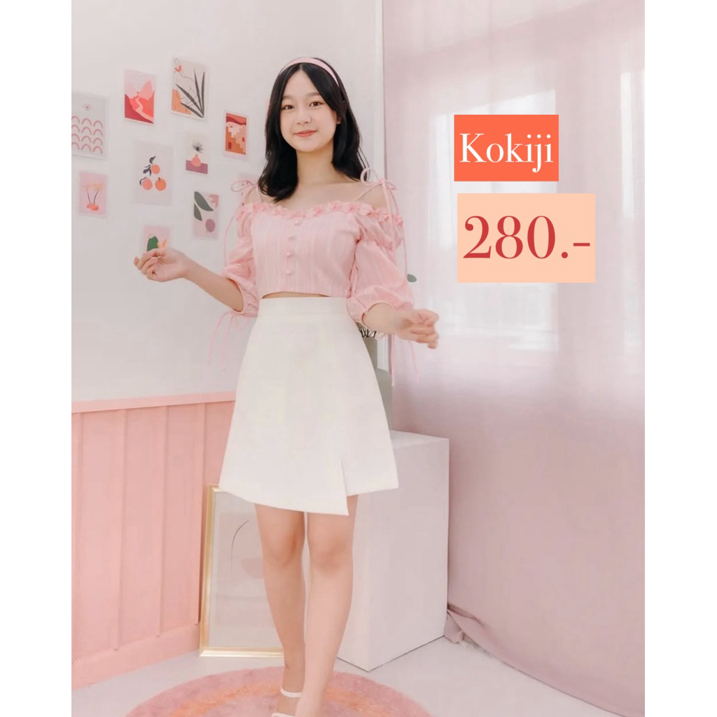 ส่งต่อ Kokiji กระโปรงสีขาว size XL