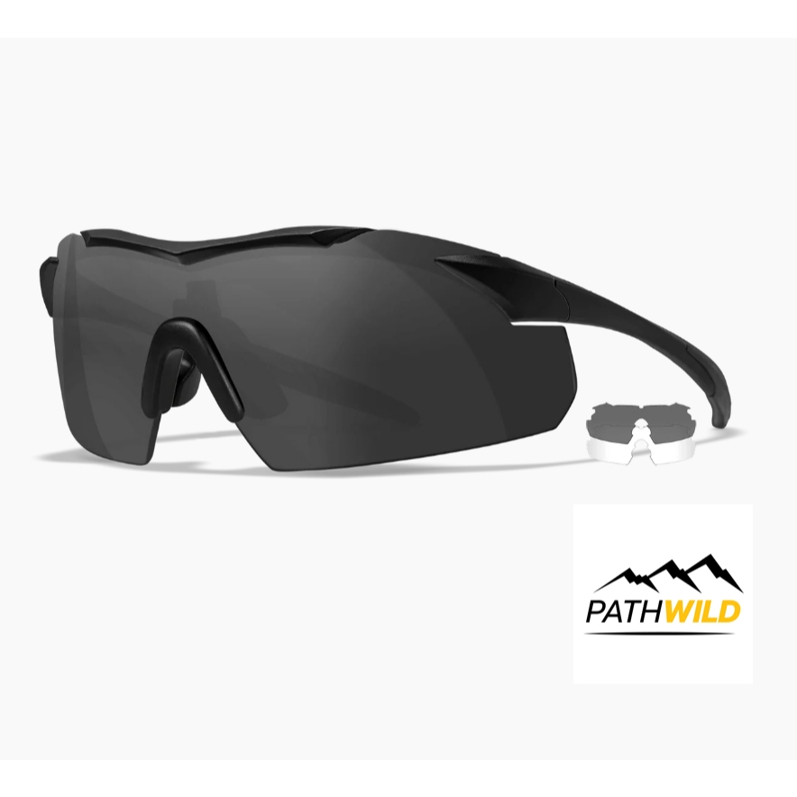 WILEY-X VAPOR แว่น TACTICAL ผ่านมาตรฐานของกองทัพสหรัฐ และ ANSI ความปลอดภัยสูง ป้องกันสะเก็ด แรงกระแท