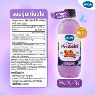 (สินค้าต้องแช่เย็นมีอายุ 15-20 วัน) มูฟ โปรตีนใส (Clear Protein) Lactose Free, No Fat x20
