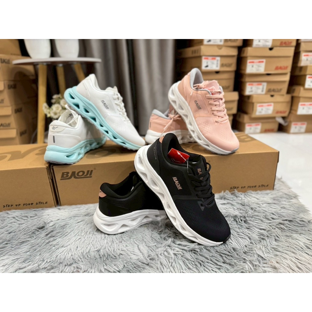 🔥New🔥Baoji 🔥bjw1114 รองเท้าผ้าใบใส่ออกกำลังกาย ใส่วิ่งพร้อมส่ง