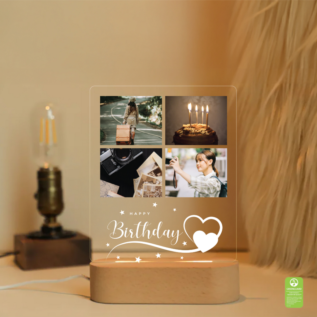 จัดทำ 1-2 วันHappylife New Collection 2026 โคมไฟอะคริลิคสั่งทำ สกรีนUV ของขวัญวันเกิด ของขวัญแฟน วันครบรอบ เทศกาลพิเศษ - รูปที่ 4