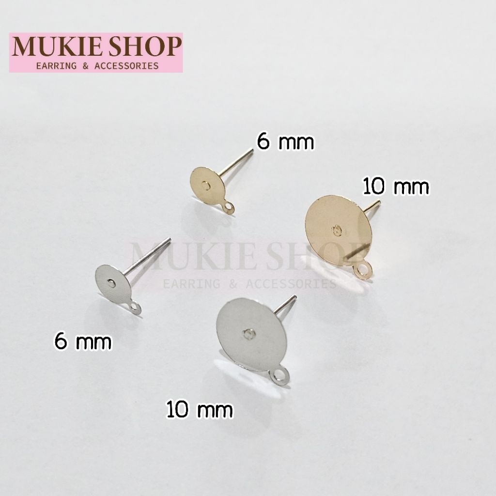 Mellow Shop DIY รวม ก้านต่างหู เฉพาะก้าน (แบบ Basic) อะไหล่ต่างหู เครื่องประดับ แพ็ค 20,50 ชิ้น - รูปที่ 4