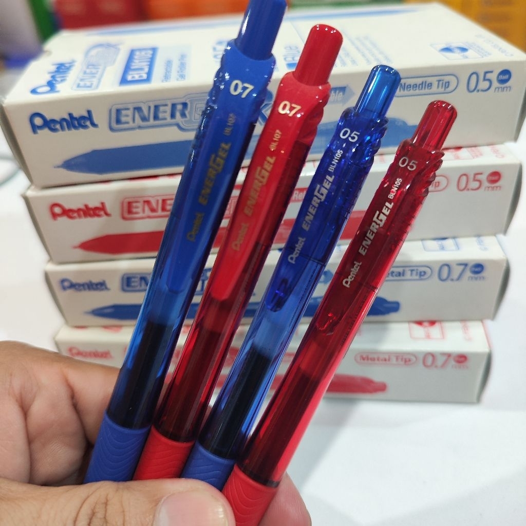 Pentel ปากกาเจล เพนเทล Energel BLN107 ขนาด 0.7มม. (ยกกล่อง 12ด้าม)