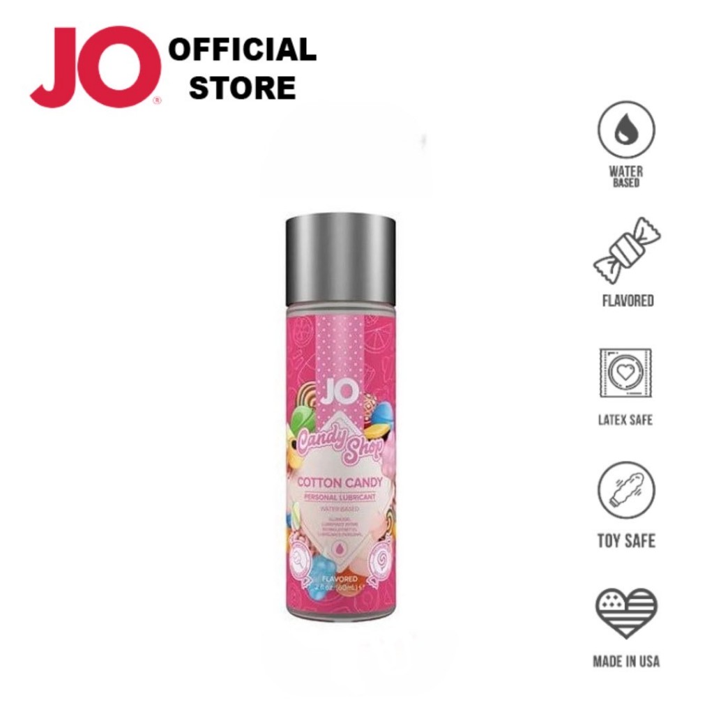 เจลหล่อลื่นสูตรน้ำ แตคนดี้ชอป กลิ่นคอตตอนแคนดี้ JO H2O Candy Shop Cotton Candy