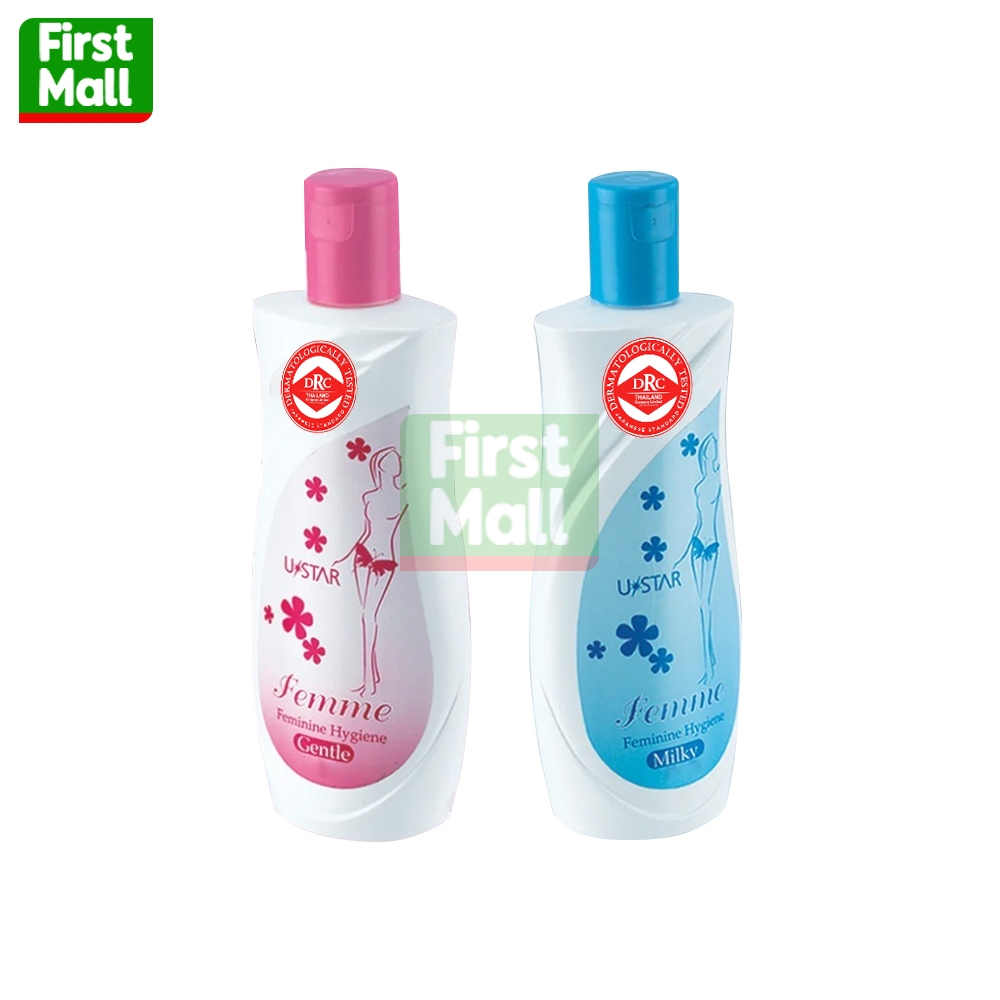 Ustar Femme Feminine Hygiene ยูสตาร์ เฟมมี่ น้ำยาอนามัย ทำความสะอาดจุดซ่อนเร้น (100/200ml)