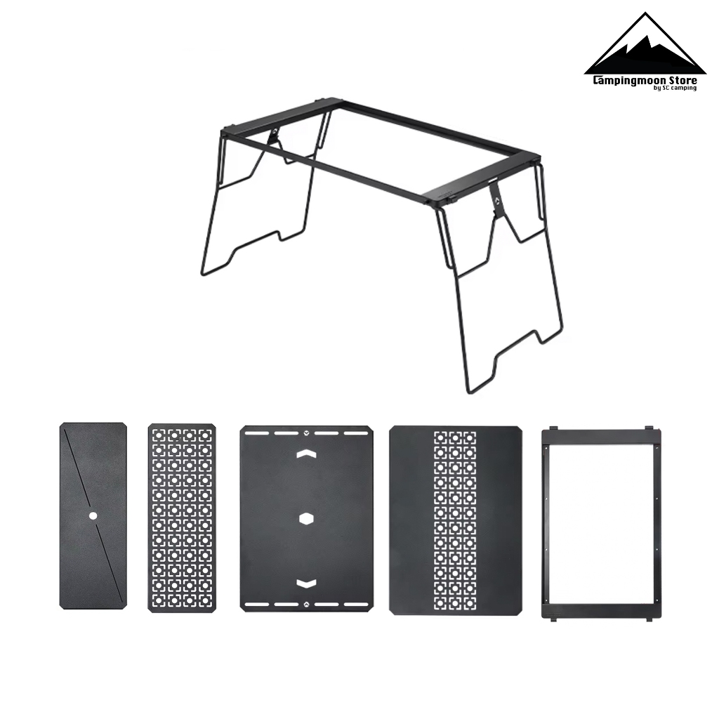 โต๊ะเหล็กพับ Campingmoon รุ่น CK-3650 | IGT 2 Unit พร้อมอุปกรณ์เสริม สามารถต่อออกข้างได้