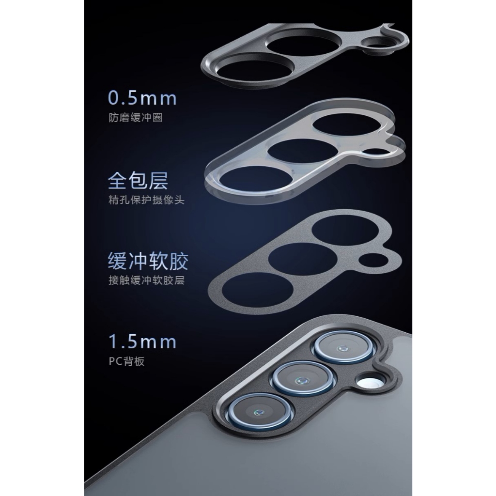 เคสกันกระแทก A06 A16 A26 A36 A55 A35 A25 A15 5G เคสขอบสีหลังด้าน สำหรับ Samsung A05 A05S A24 A34 A54 A14 A04S ซัมซุง 025 - รูปที่ 5