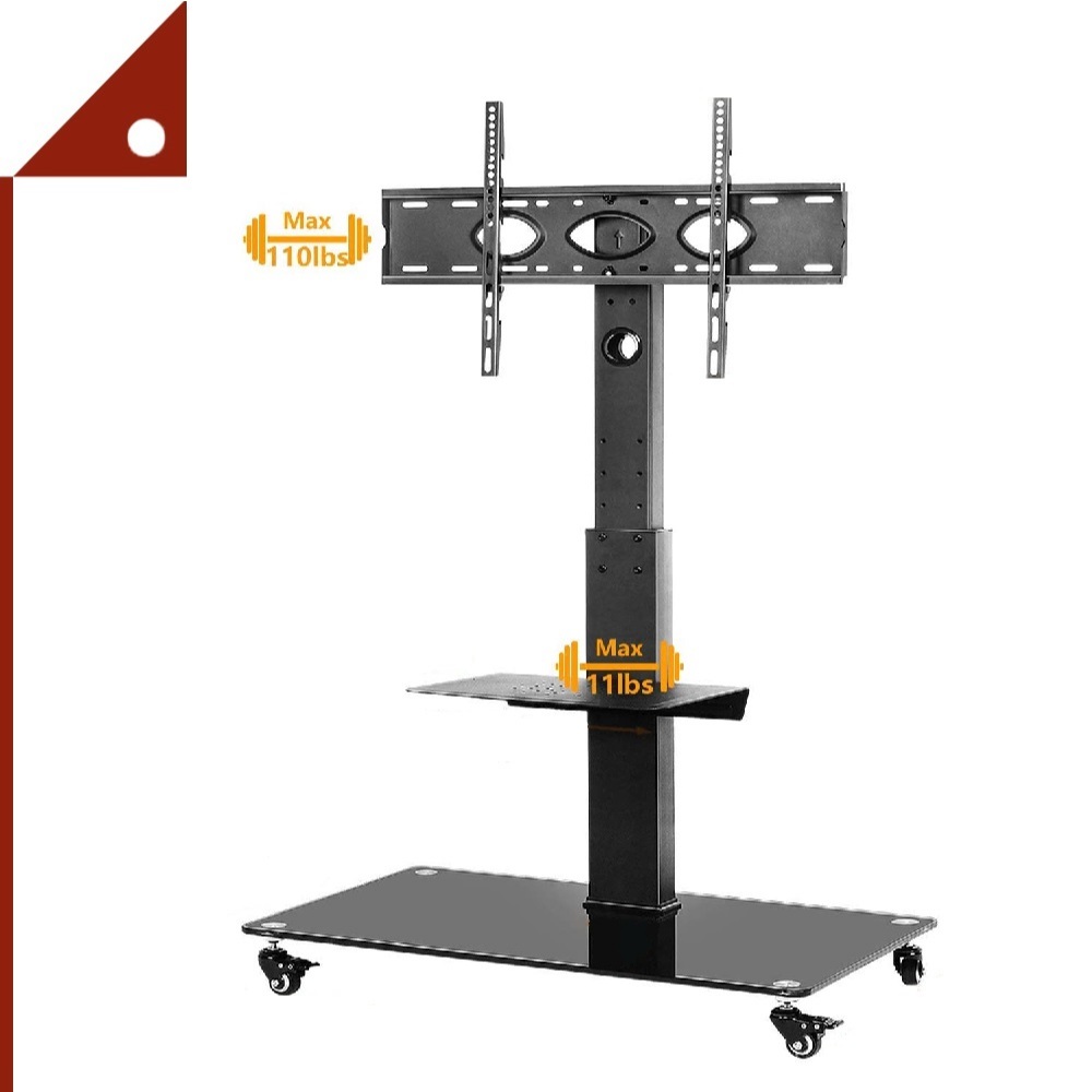 TAVR : TAVTF5001* ขาเเขวนทีวี Tall Rolling Moblile Floor TV Stand Cart, for 37 to 70 Inch TV